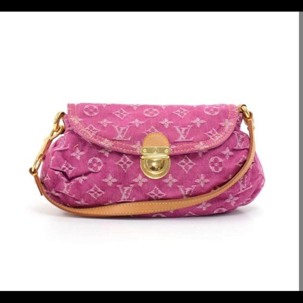 Denim pink Louis Vuitton purse